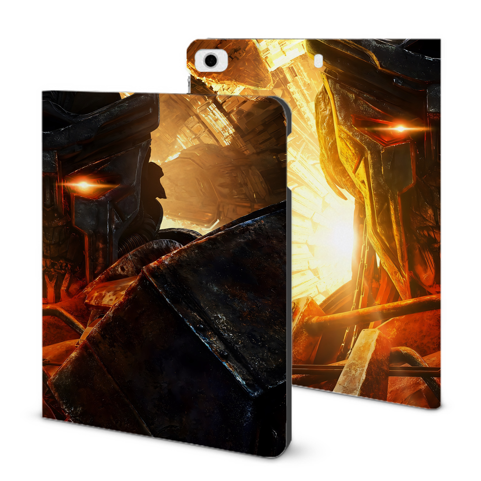 （画像用） Transformers トランスフォーマー IPad ケース ブック型 PUレザー TPU 耐衝撃 軽量 薄型 ペン収納なし 全面保護 IPad 各モデル対応